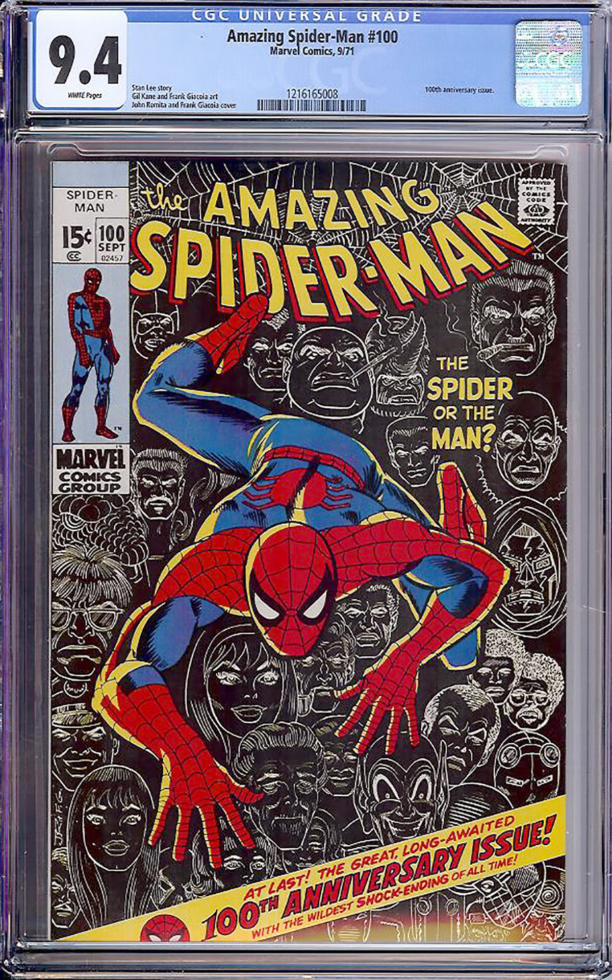 Amazing Spider Man Cgc W Auction Pedigree Comics