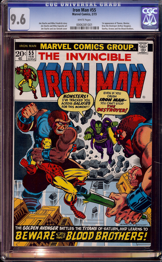 Iron Man #55 CGC 9.6 w