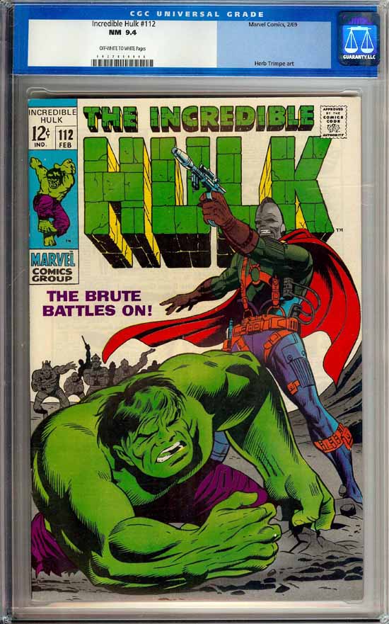 Incredible Hulk #112 CGC 9.4 ow/w