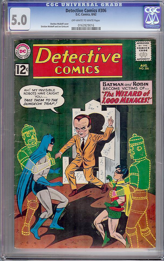 Detective Comics #306 CGC 5.0 ow/w