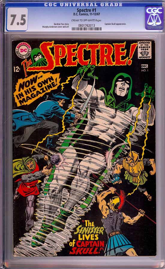 Spectre #1 CGC 7.5 cr/ow