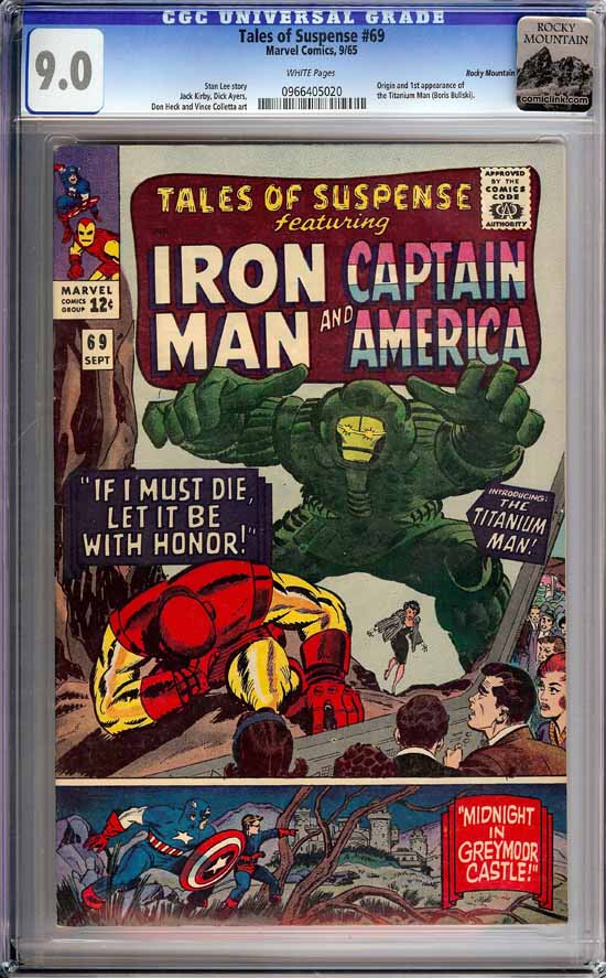 Tales of Suspense #69 CGC 9.0 w Rocky Mountain