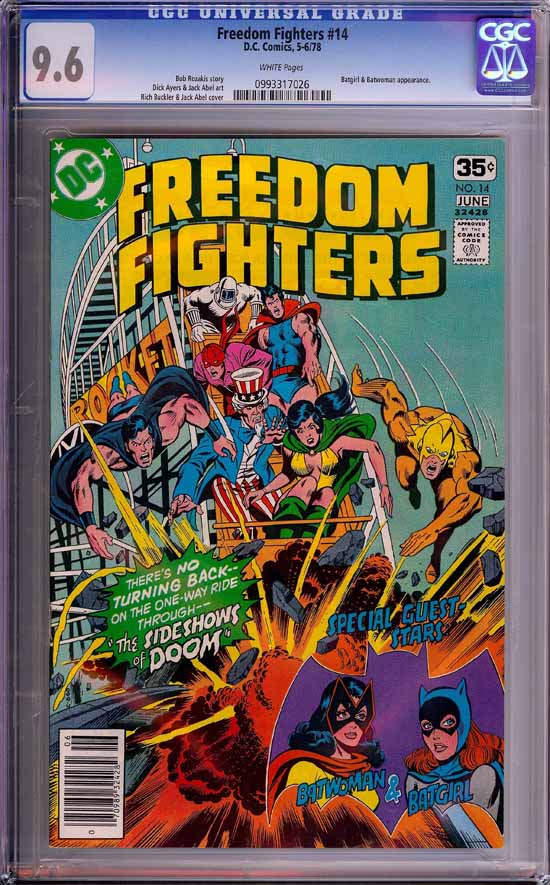 Freedom Fighters #14 CGC 9.6 w Three Rivers Collection