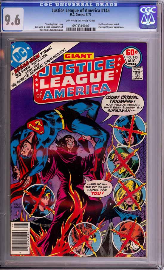 Justice League of America #145 CGC 9.6 ow/w Three Rivers Collection