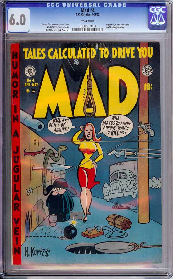 Mad #4 CGC 6.0 w