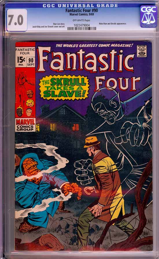 Fantastic Four #90 CGC 7.0 ow