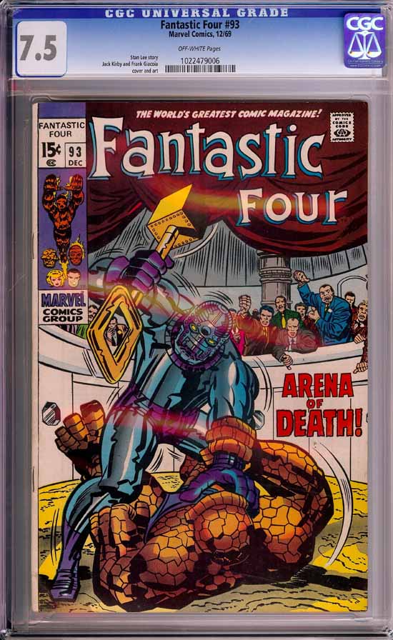 Fantastic Four #93 CGC 7.5 ow