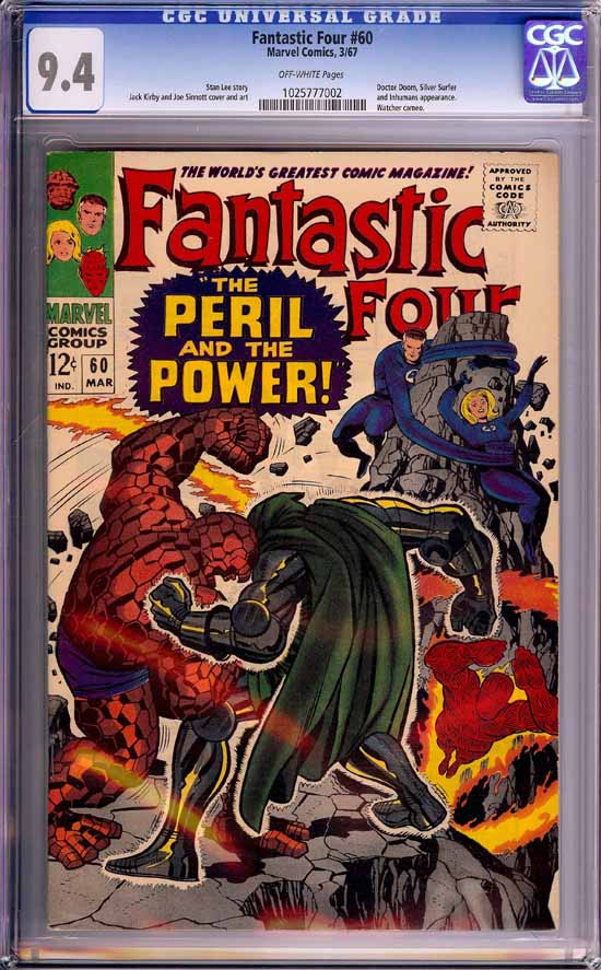 Fantastic Four #60 CGC 9.4 ow