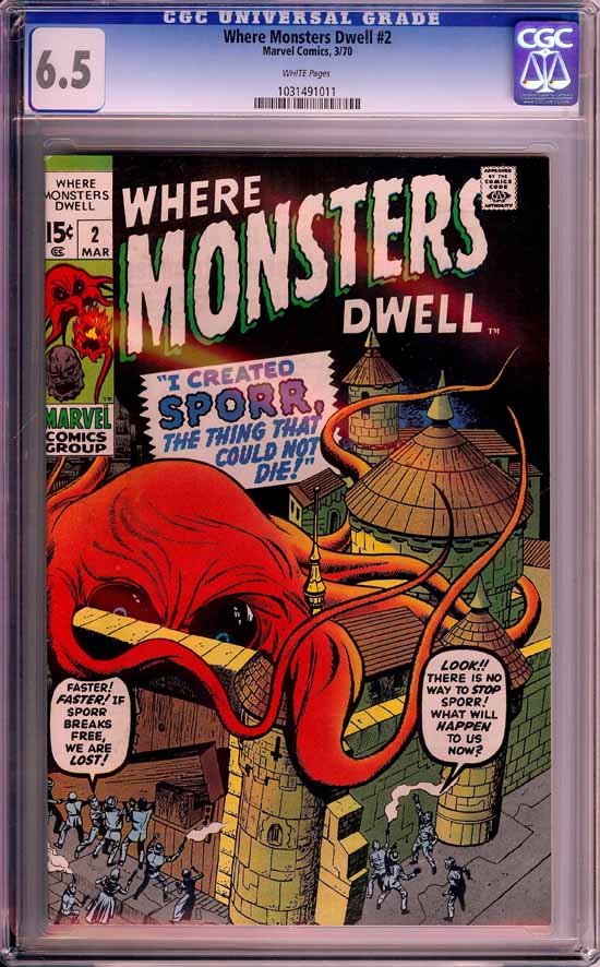 Where Monsters Dwell #2 CGC 6.5 w