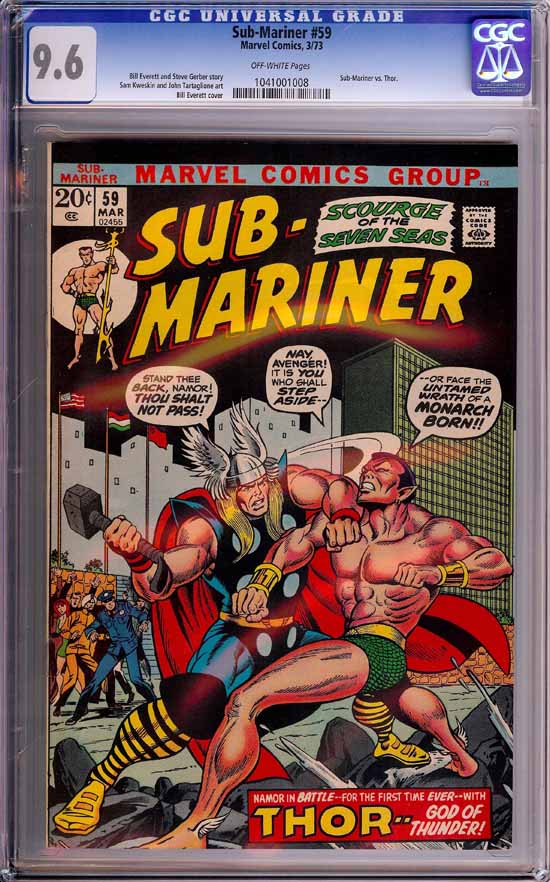 Sub-Mariner #59 CGC 9.6 ow