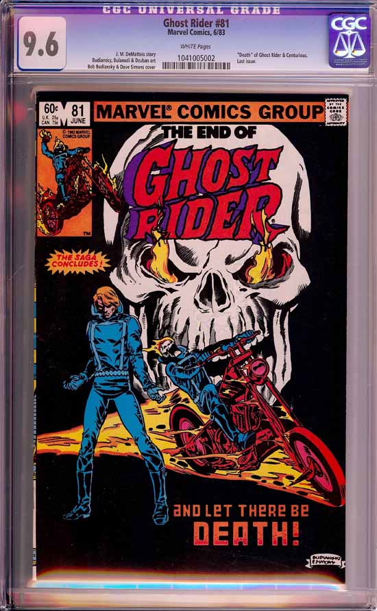 Ghost Rider #81 CGC 9.6 w