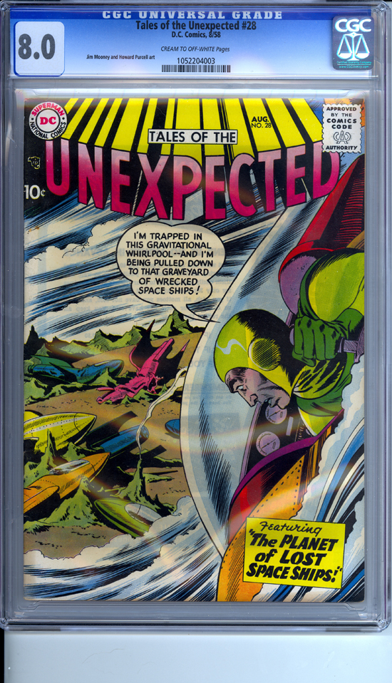 Tales of the Unexpected #28 CGC 8.0 cr/ow