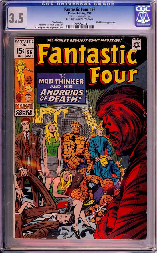 Fantastic Four #96 CGC 3.5 ow/w