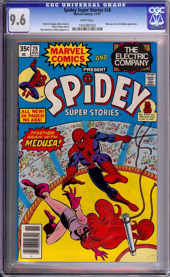 Spidey Super Stories #28 CGC 9.6 w