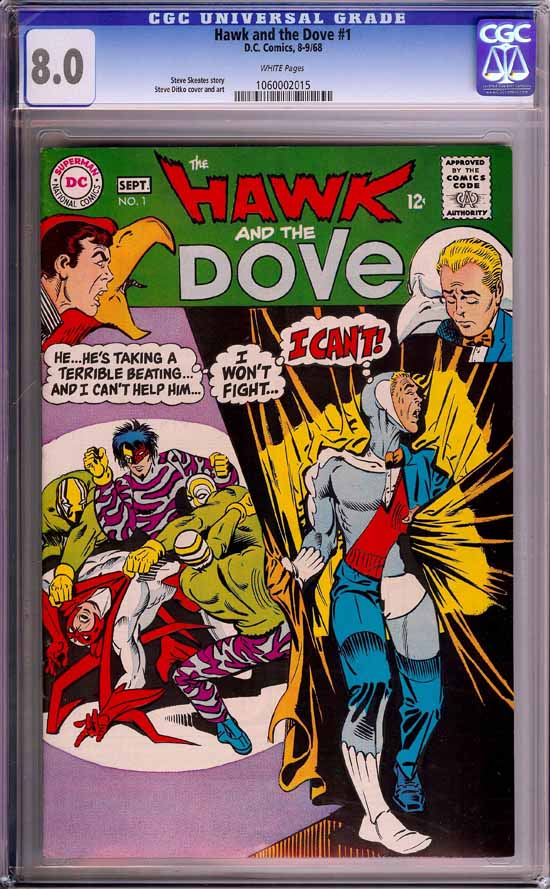 Hawk and the Dove #1 CGC 8.0 w Bogota