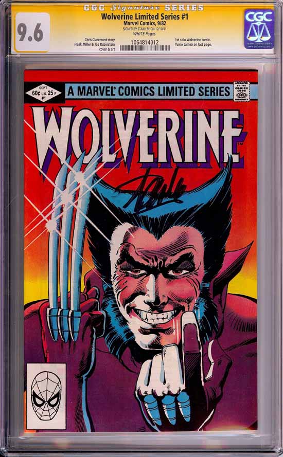 Wolverine Limited Series #1 CGC 9.6 w CGC Signature SERIES