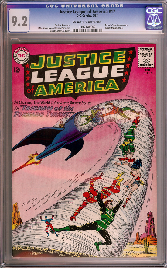 Justice League of America #17 CGC 9.2 ow/w