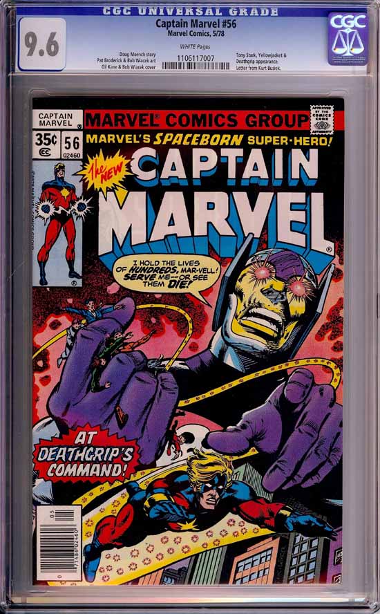 Captain Marvel #56 CGC 9.6 w