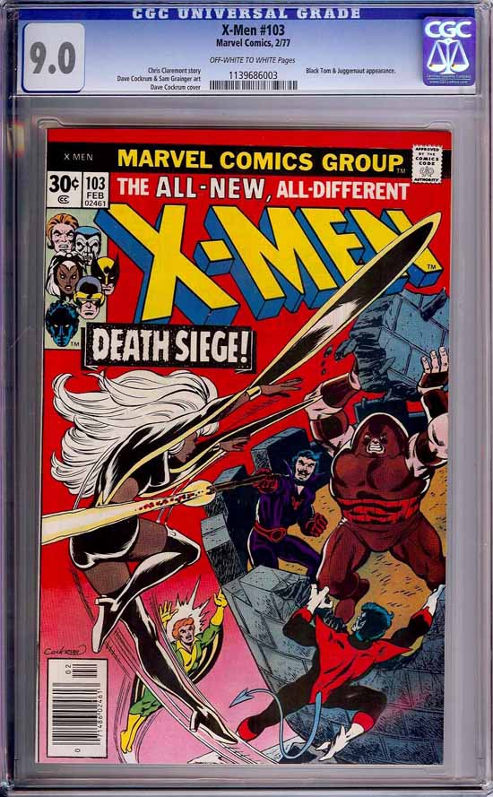 X-Men #103 CGC 9.0 ow/w