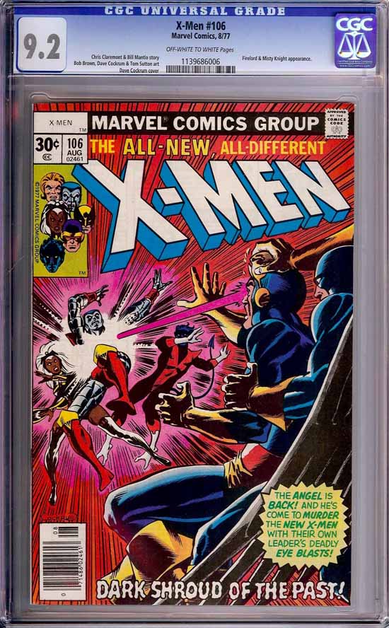 X-Men #106 CGC 9.2 ow/w