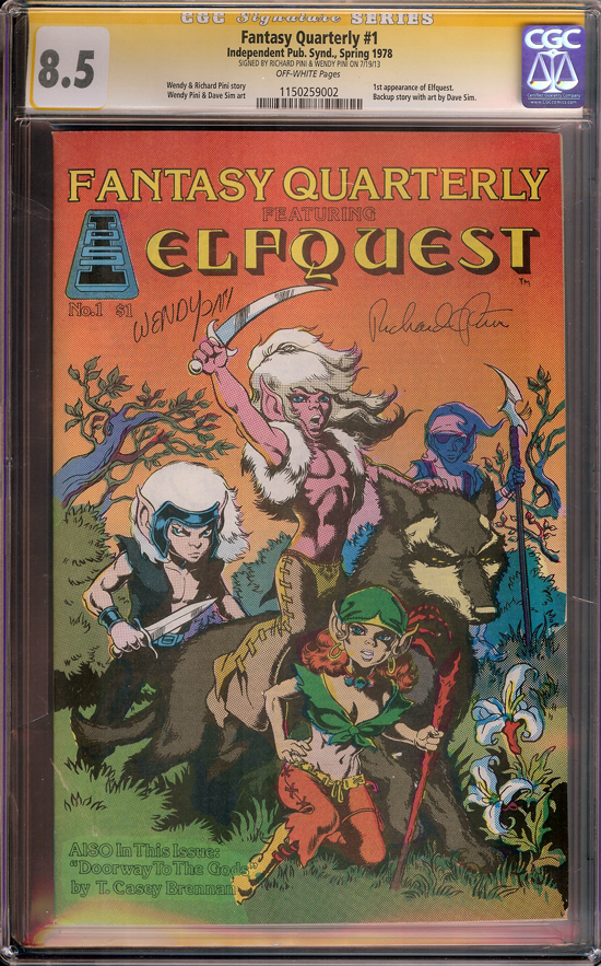 Fantasy Quarterly #1 CGC 8.5 ow CGC Signature SERIES