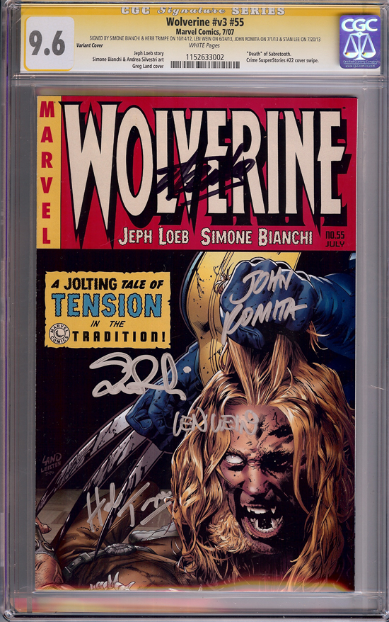 Wolverine Vol 3 #55 CGC 9.6 w CGC Signature SERIES