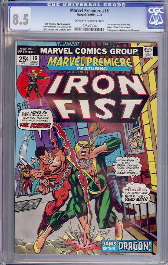 Marvel Premiere #16 CGC 8.5 ow/w