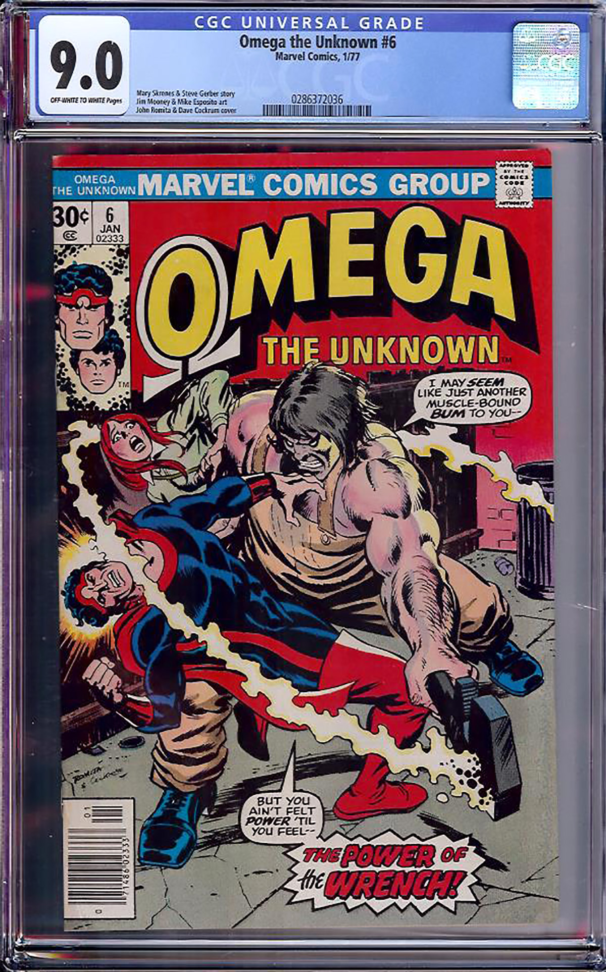 Omega the Unknown #6 CGC 9.0 ow/w