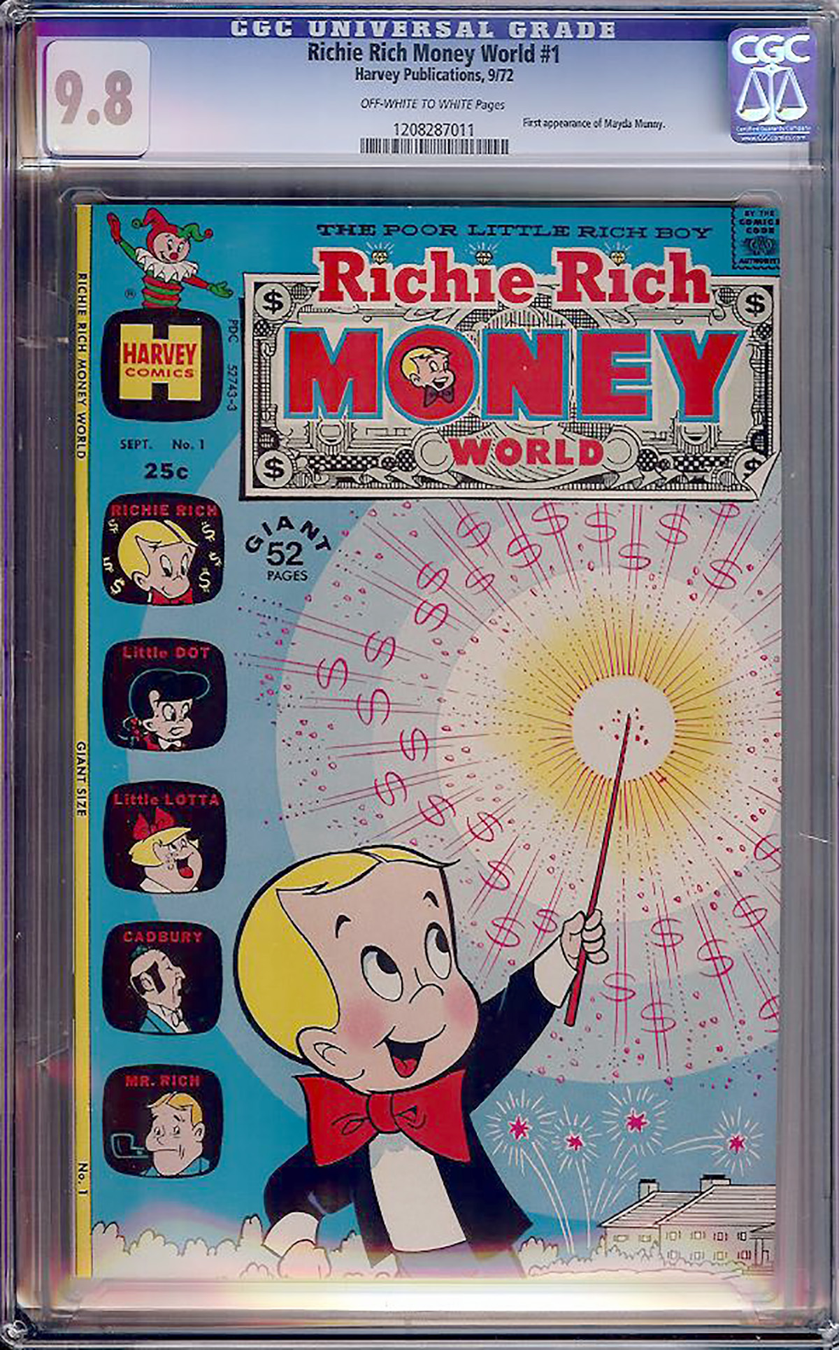 Richie Rich Money World #1 CGC 9.8 ow/w