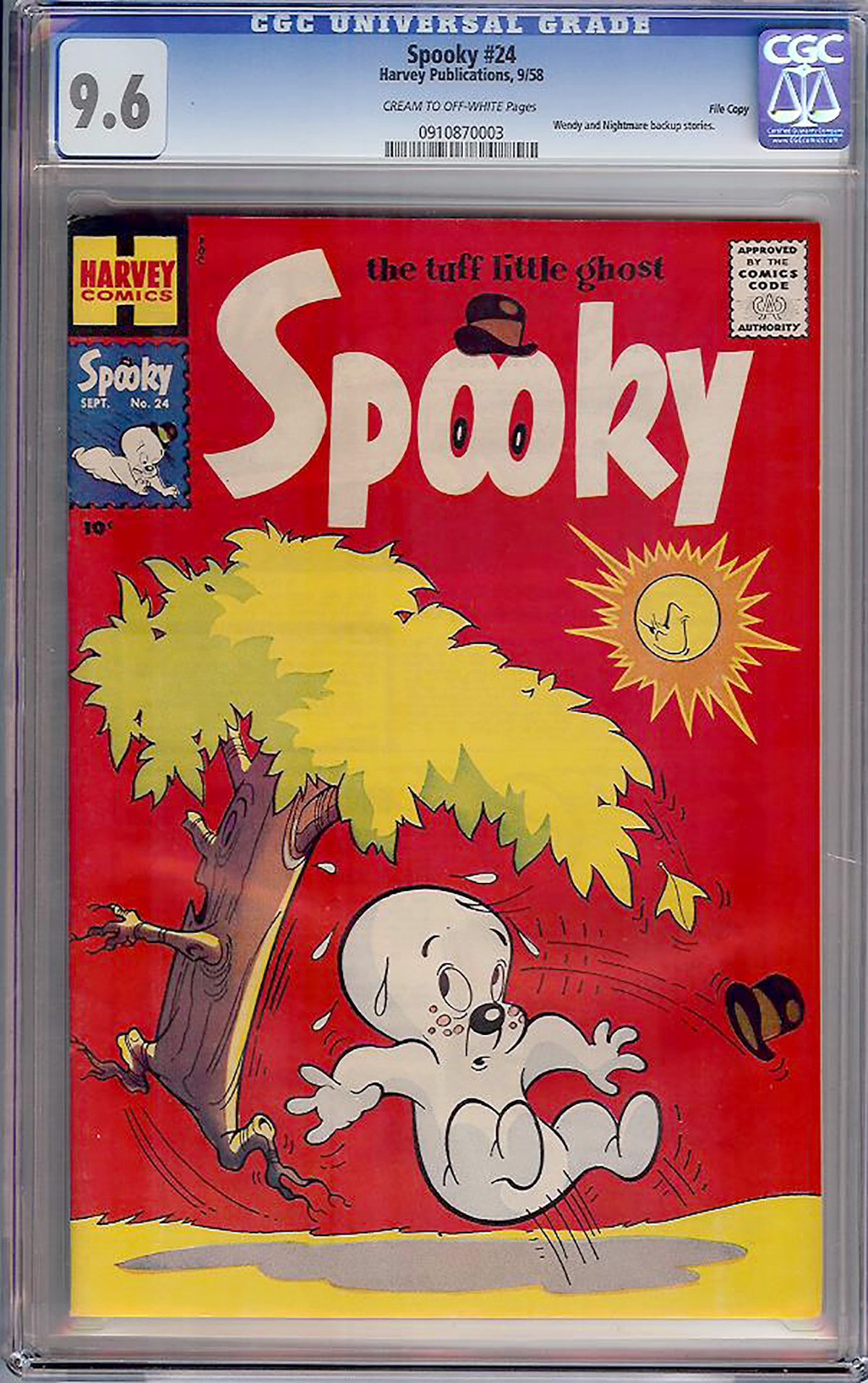 Spooky #24 CGC 9.6 cr/ow File Copy