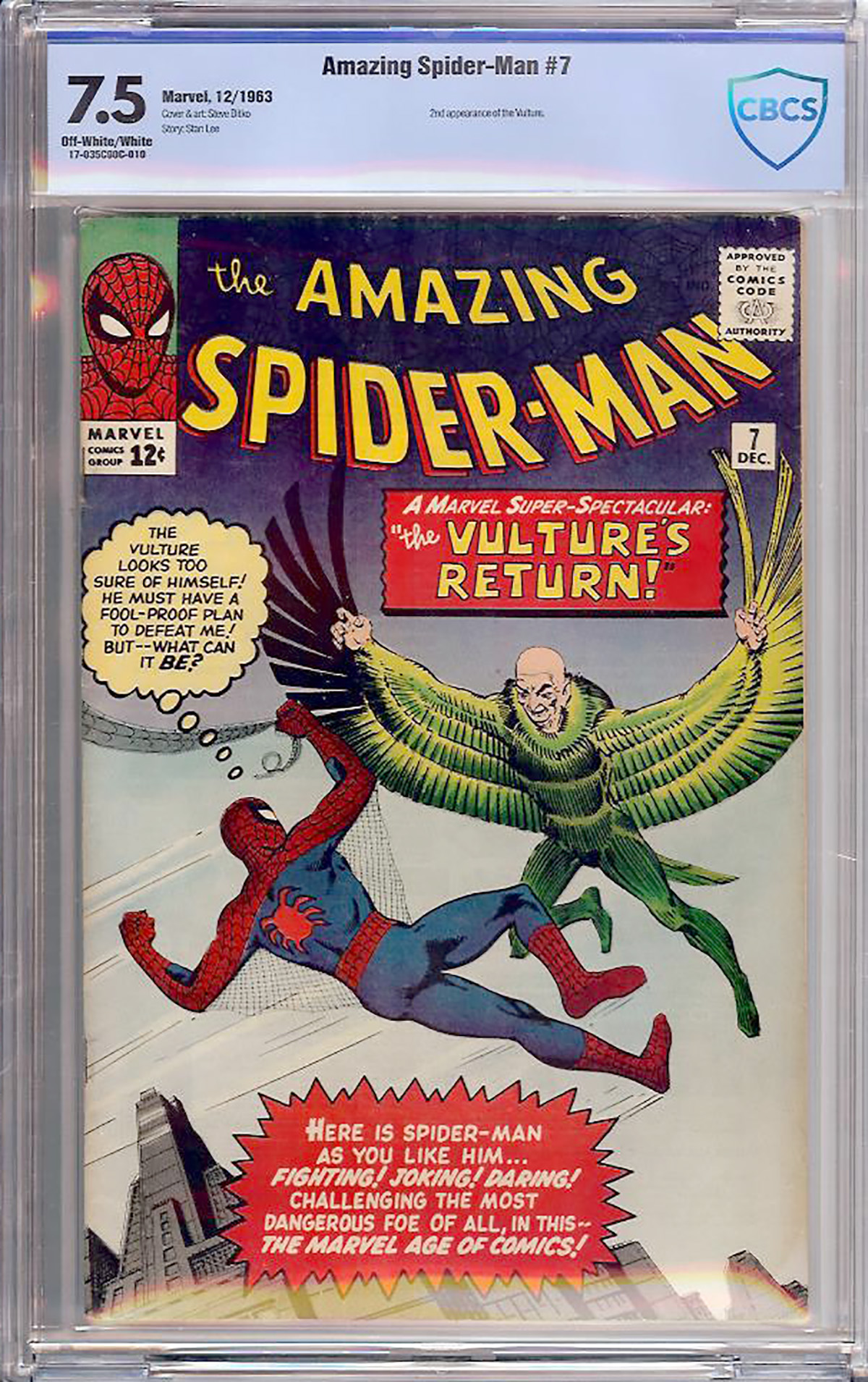Amazing Spider-Man #7 CBCS 7.5 ow/w