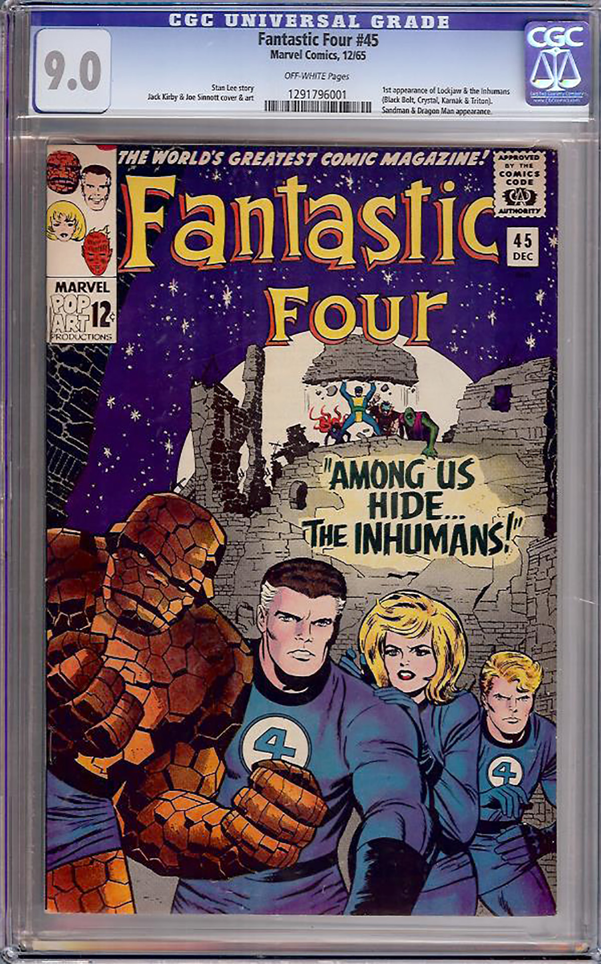 Fantastic Four #45 CGC 9.0 ow