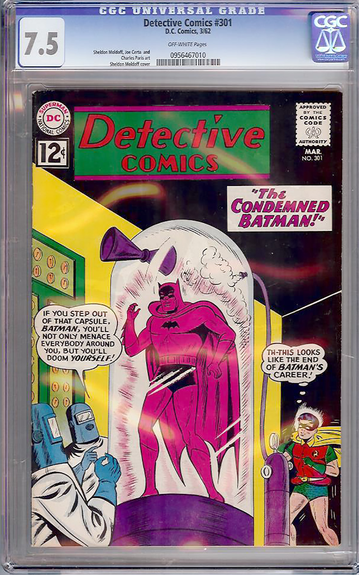 Detective Comics #301 CGC 7.5 ow