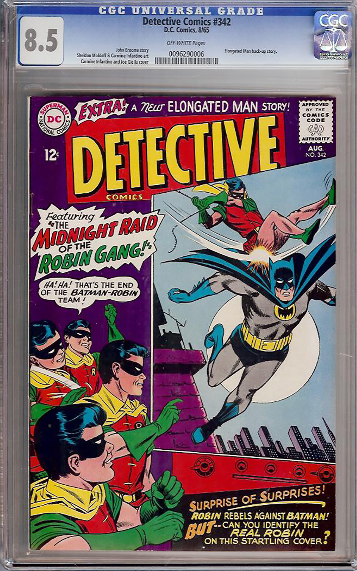 Detective Comics #342 CGC 8.5 ow