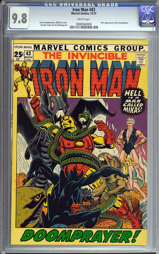 Iron Man #43 CGC 9.8 w