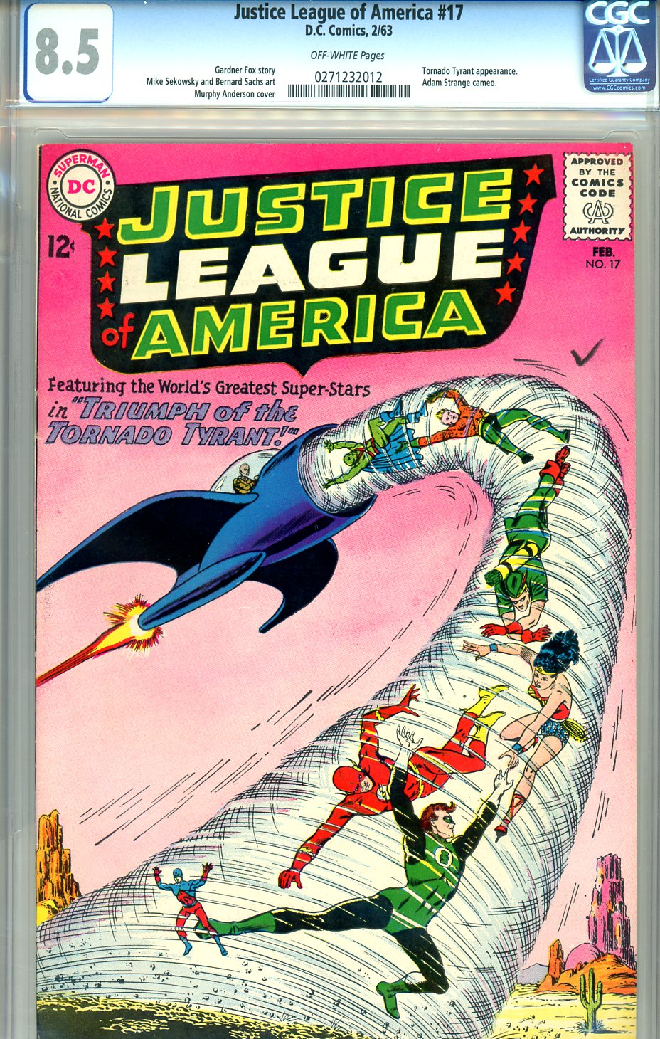 Justice League of America #17 CGC 8.5 ow