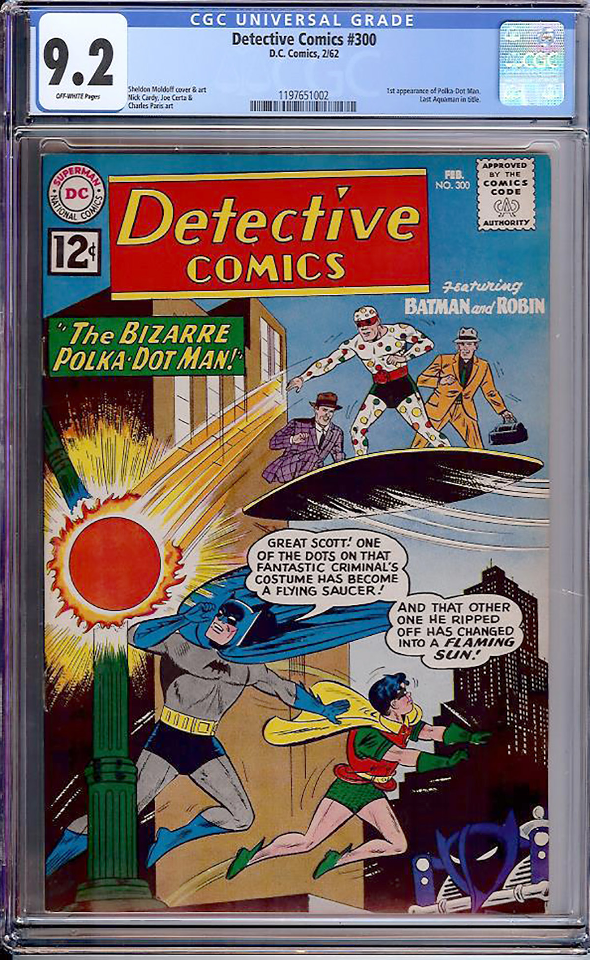 Detective Comics #300 CGC 9.2 ow