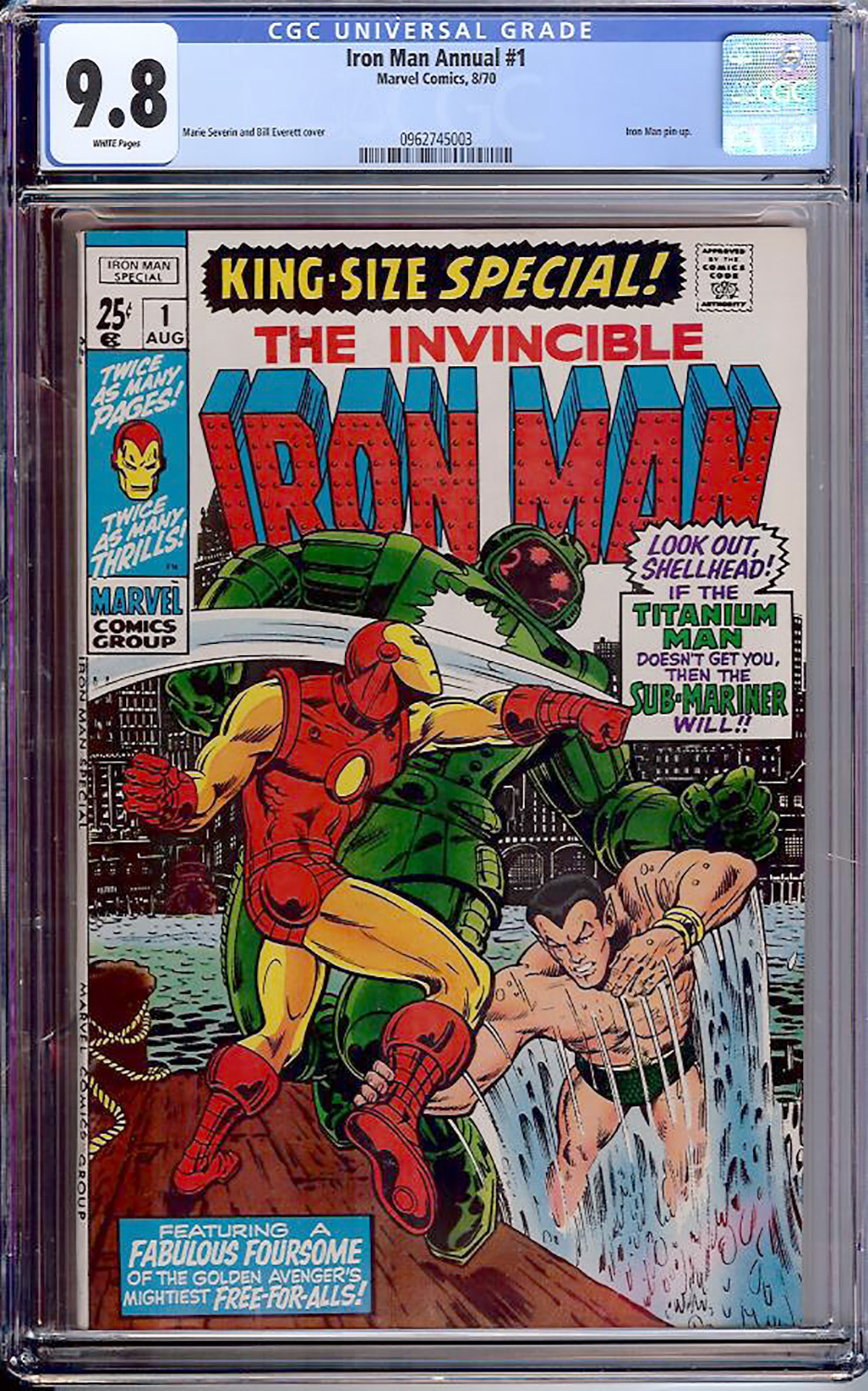 Iron Man Annual #1 CGC 9.8 w