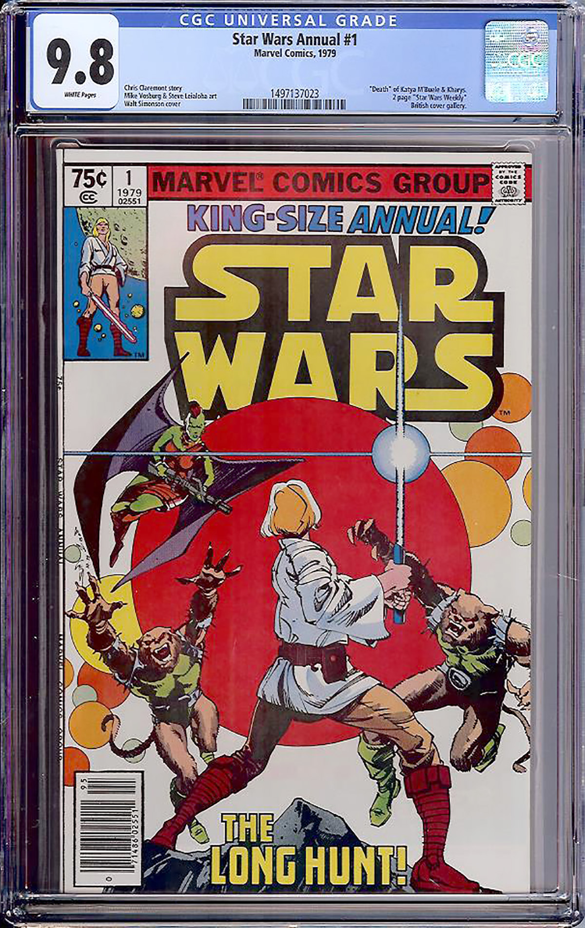 Star Wars Annual #1 CGC 9.8 w