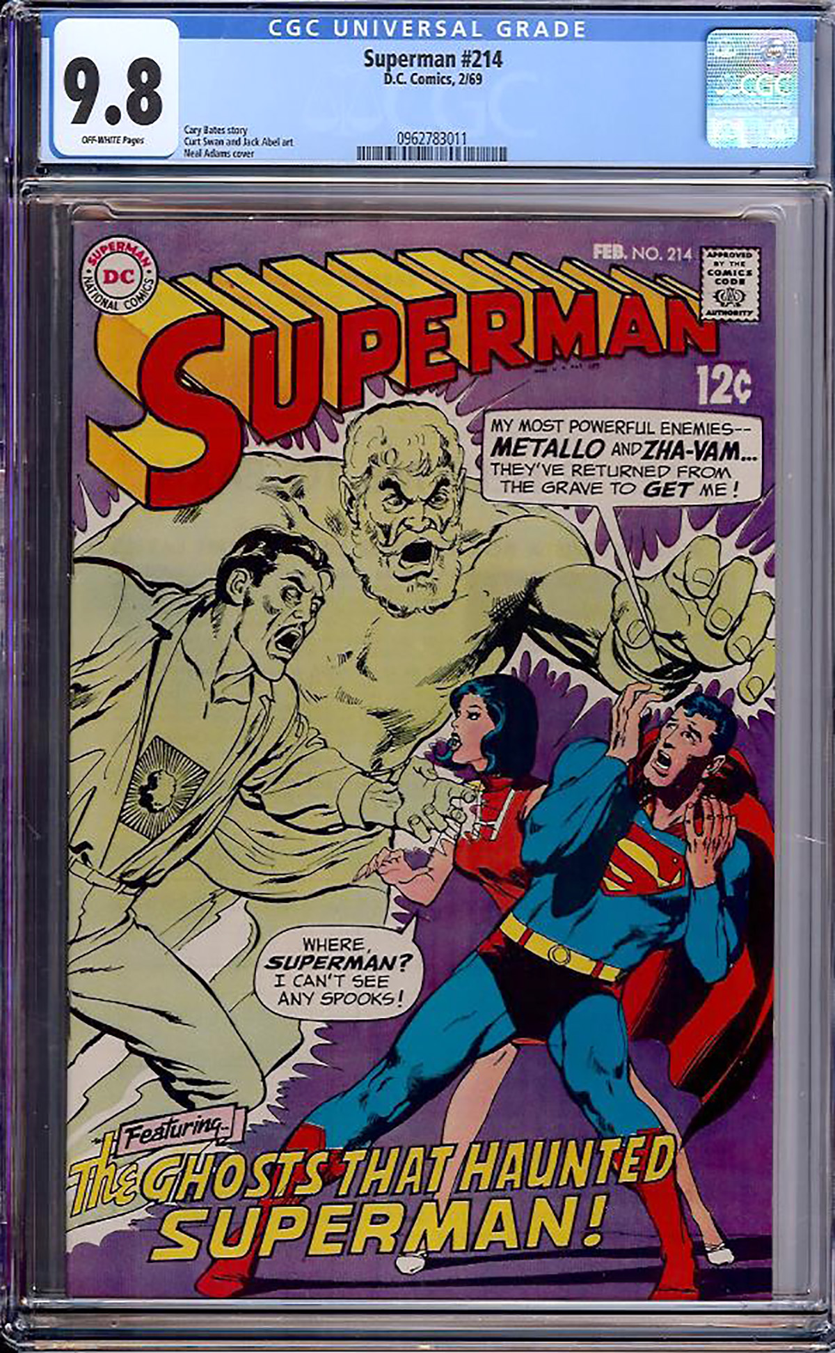 Superman #214 CGC 9.8 ow