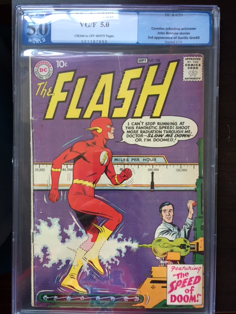 Flash #108 CGC 5.0 cr/ow