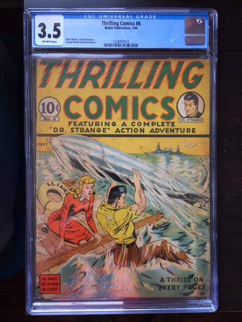 Thrilling Comics #6 CGC 3.5 ow