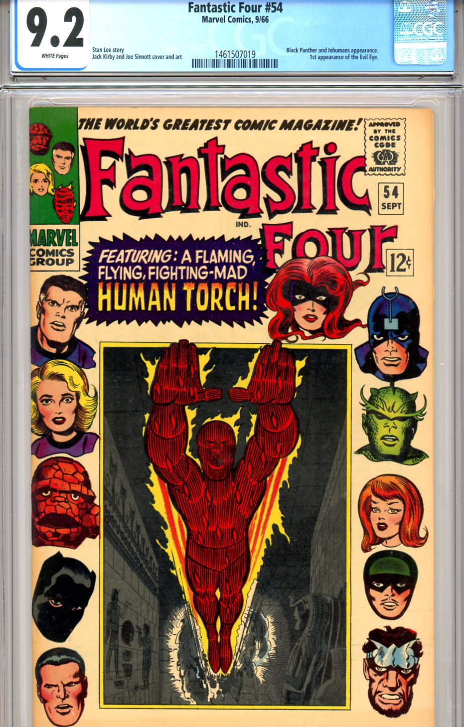 Fantastic Four #54 CGC 9.2 w