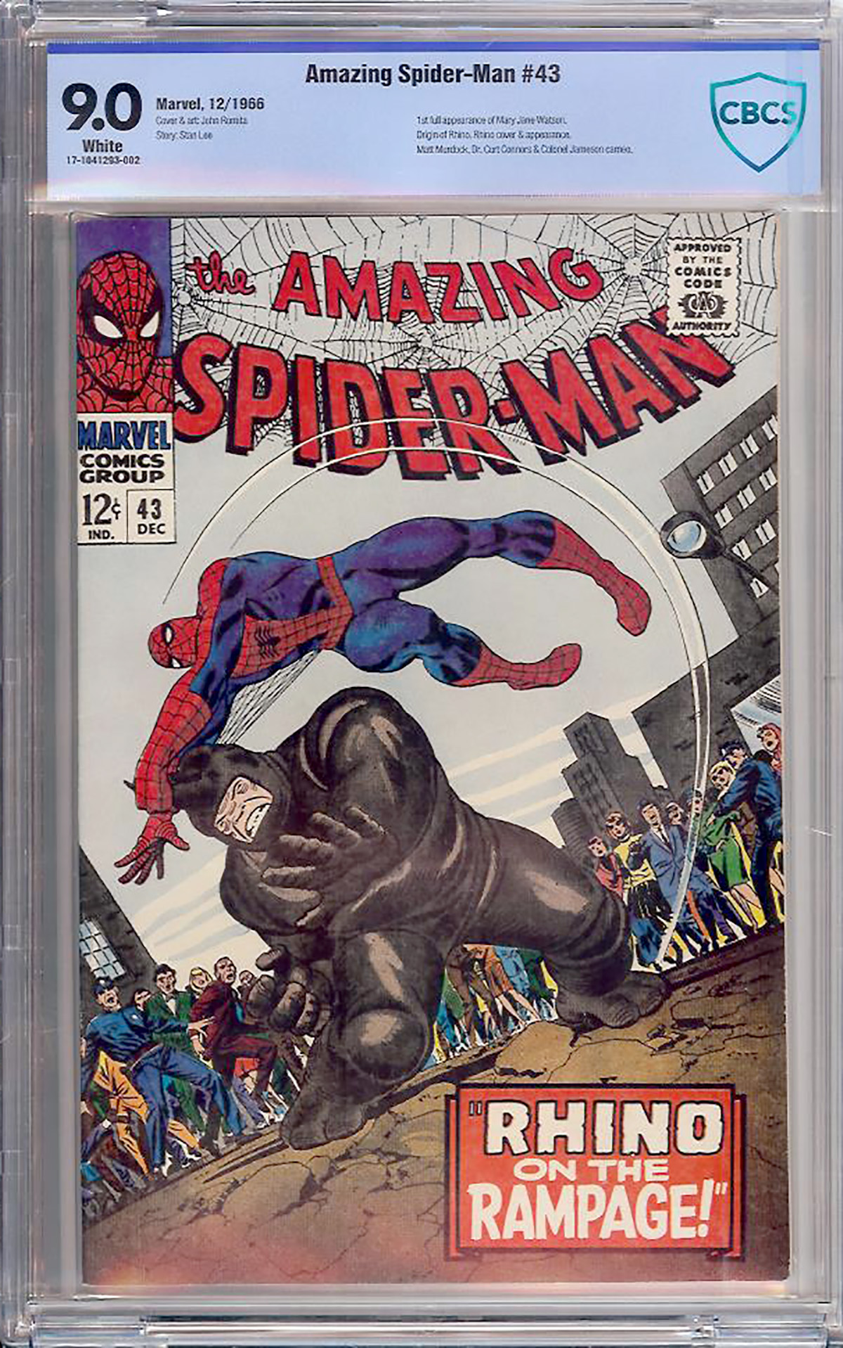 Amazing Spider-Man #43 CBCS 9.0 w