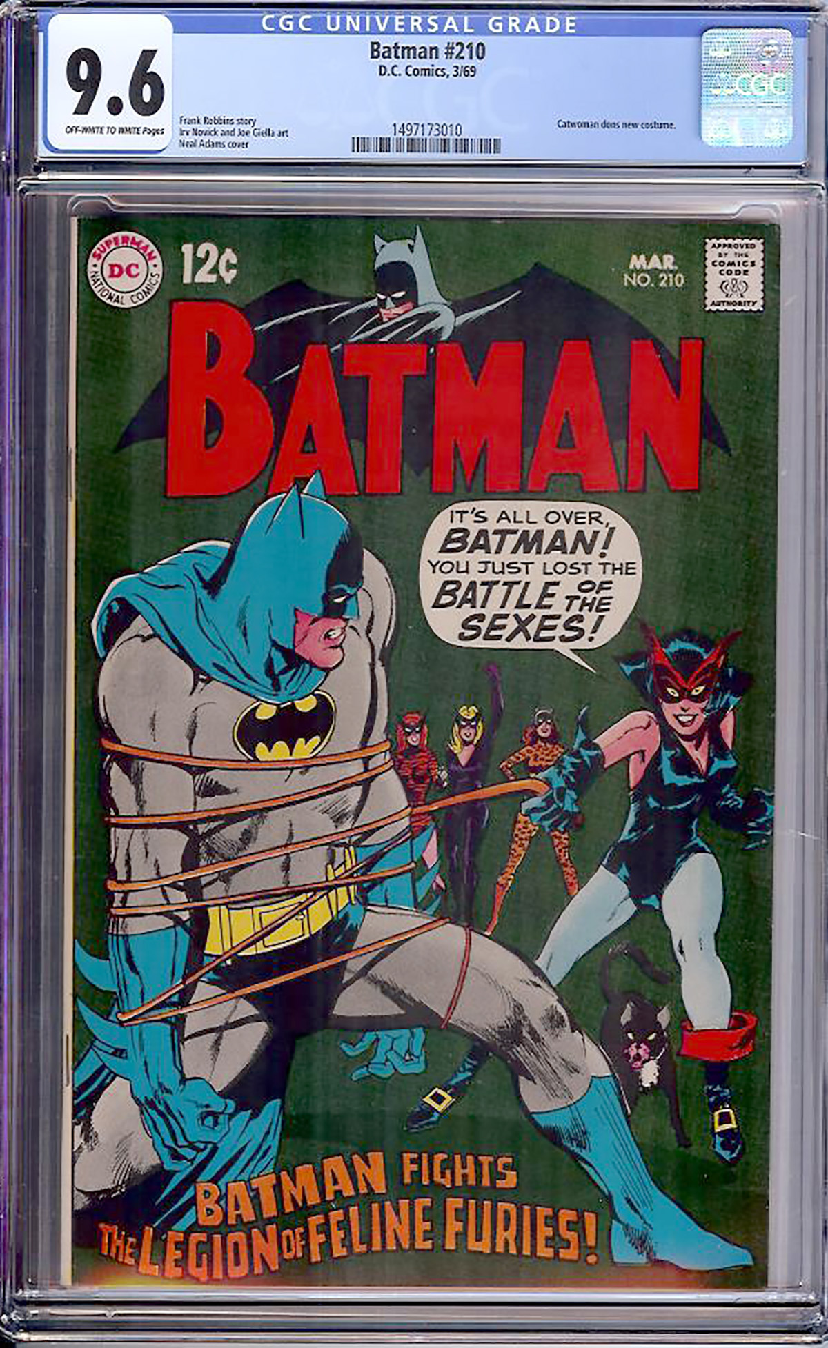 Batman #210 CGC NM+  Off-White to White