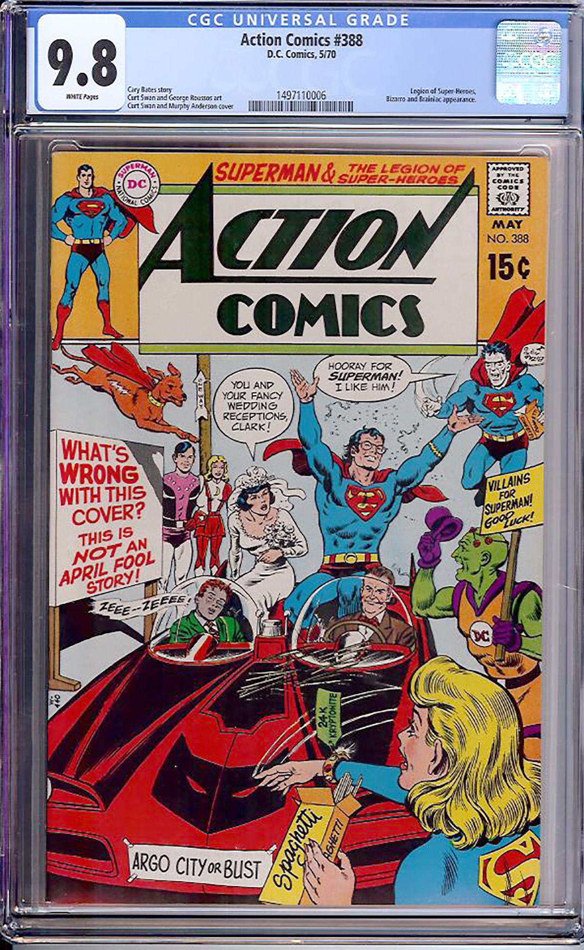 Action Comics #388 CGC 9.8 w