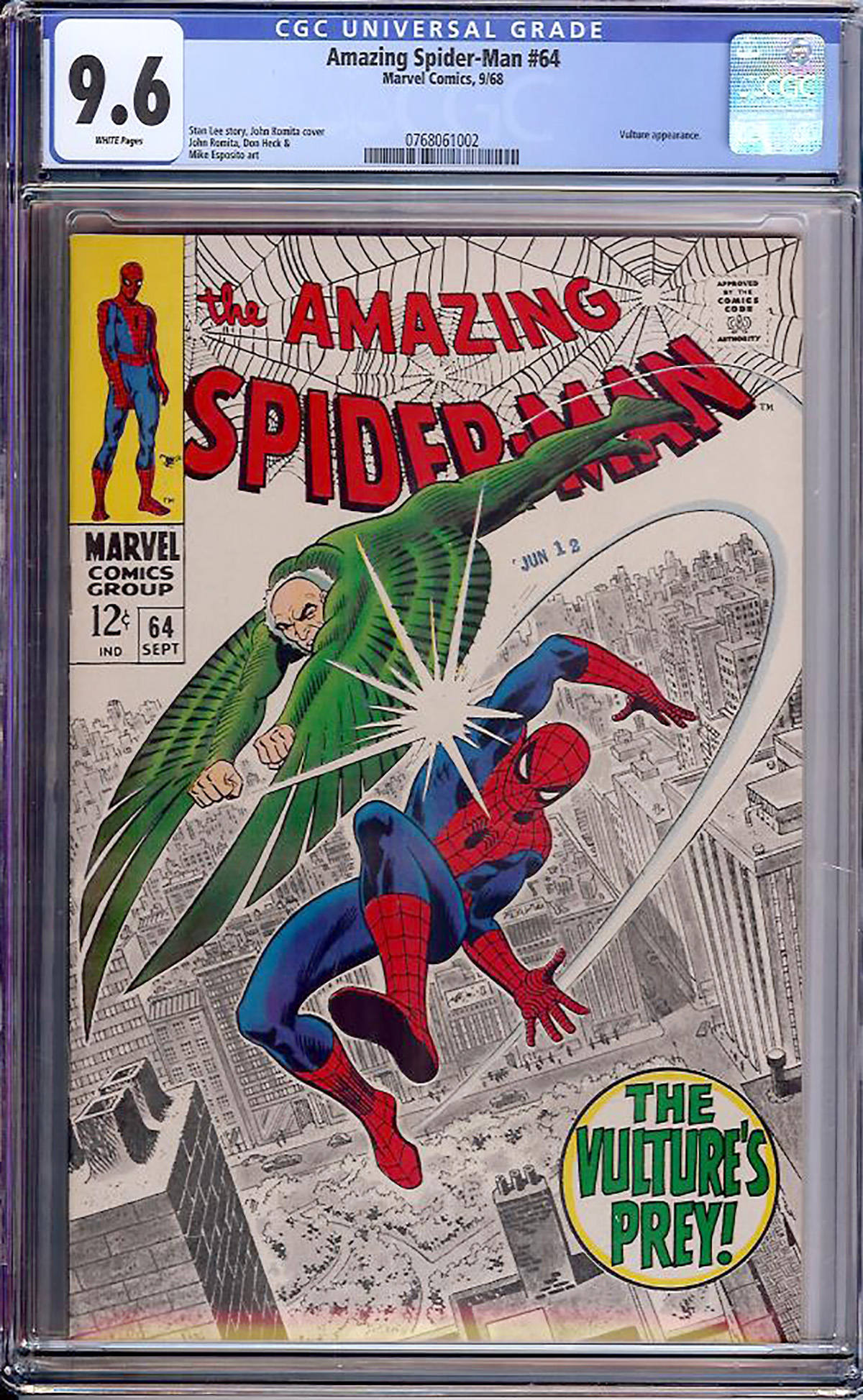 Amazing Spider Man Cgc W Auction Pedigree Comics