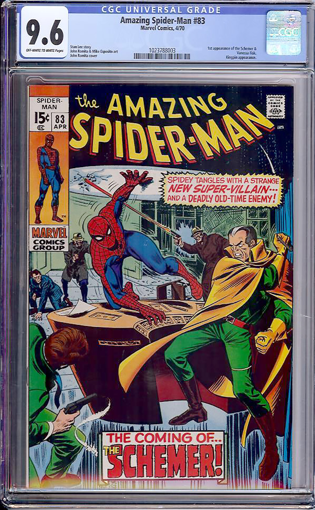 Amazing Spider-Man #83 CGC 9.6 ow/w