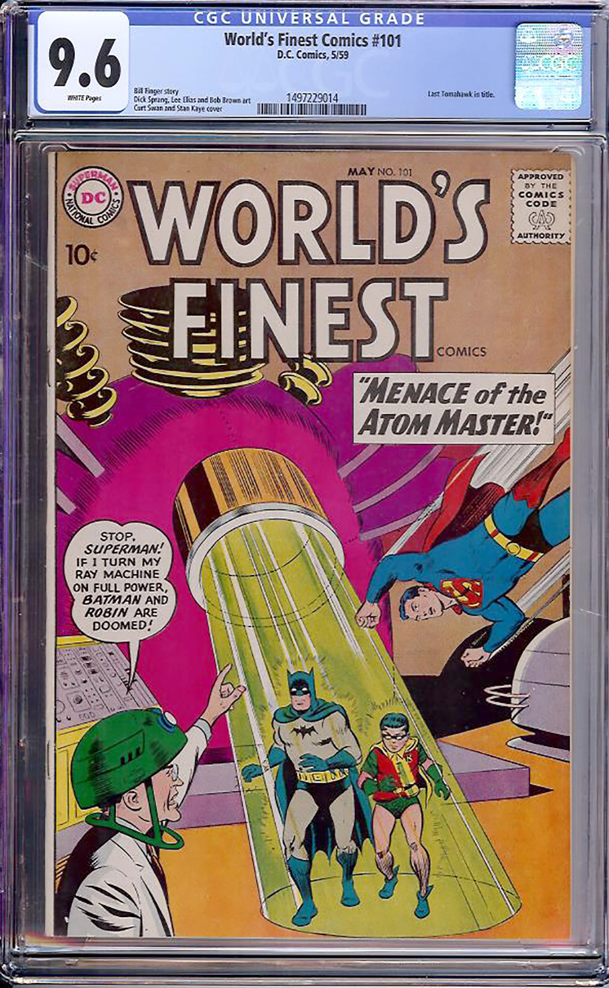 World's Finest Comics #101 CGC 9.6 w