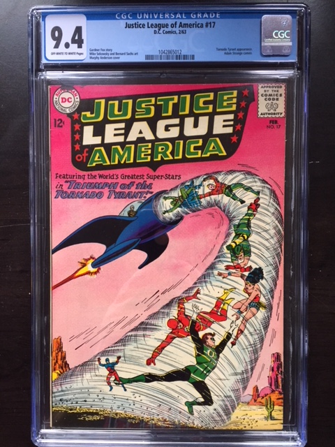 Justice League of America #17 CGC 9.4 ow/w